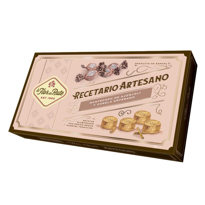 Mantecados de Ajonjolí y Canela Artesanos nº 1 - 600 gr